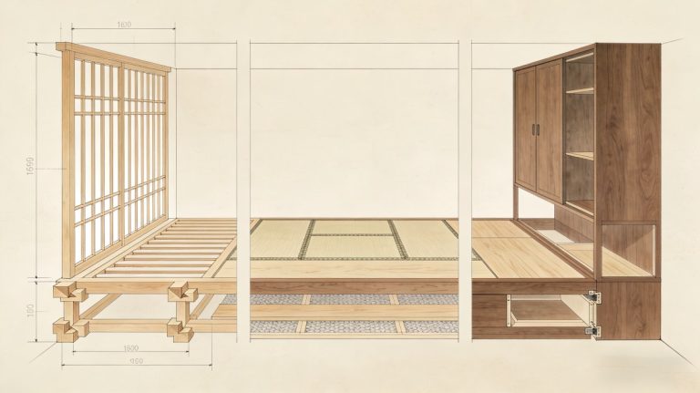 宋式极简风木作施工 3 大核心：从尺寸把控到风水藏纳，一步到位不踩坑